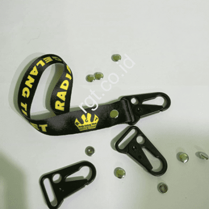 cetak gantungan kunci lanyard 2 sisi bahan tissue
