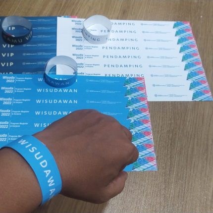 tiket gelang event kertas