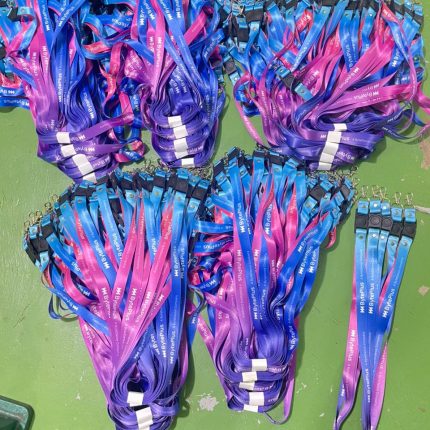 lanyard 2 sisi dengan stoper sambungan