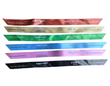 wristband bahan satin