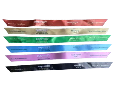 gelang konser murah wristband bahan satin