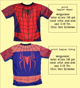 jersey anak spiderman