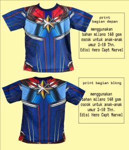 jersey printing anak capten marvel