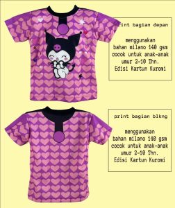 jersey printing custom anak kuromi