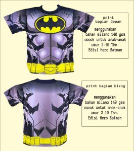kaos jersey anak batman